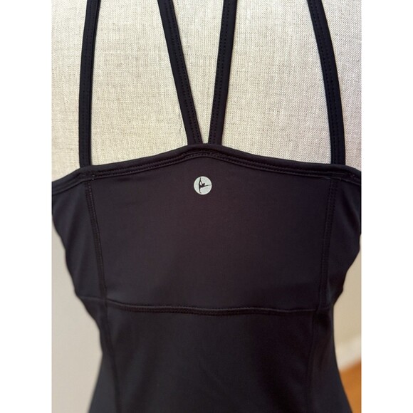 90 Degree by Reflex Women's Black Caged-Back Built-in Bra Tank Top Size L - Picture 11 of 11